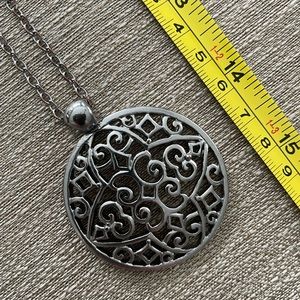 Silver necklace with pendant